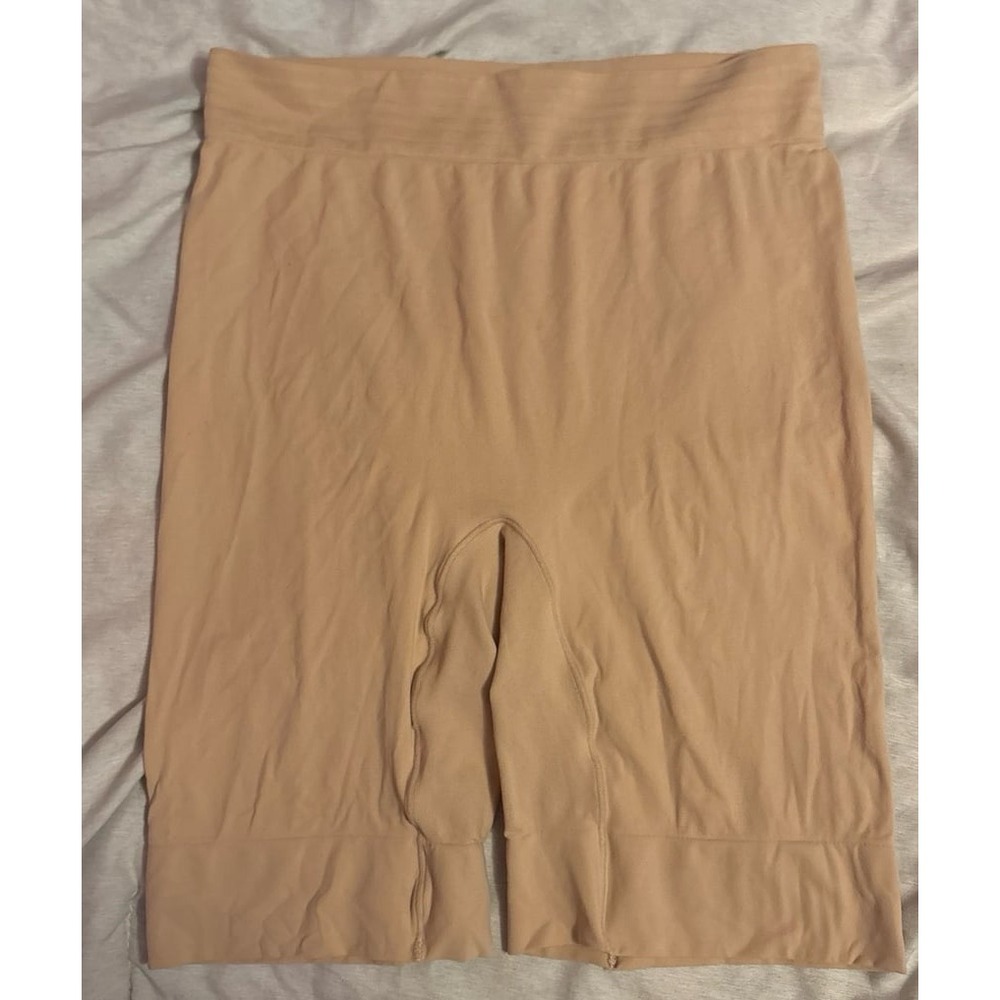 NEW Jockey Plus Size Beige High Waisted Seamless‎ Shapewear Shorts, Size XXL
